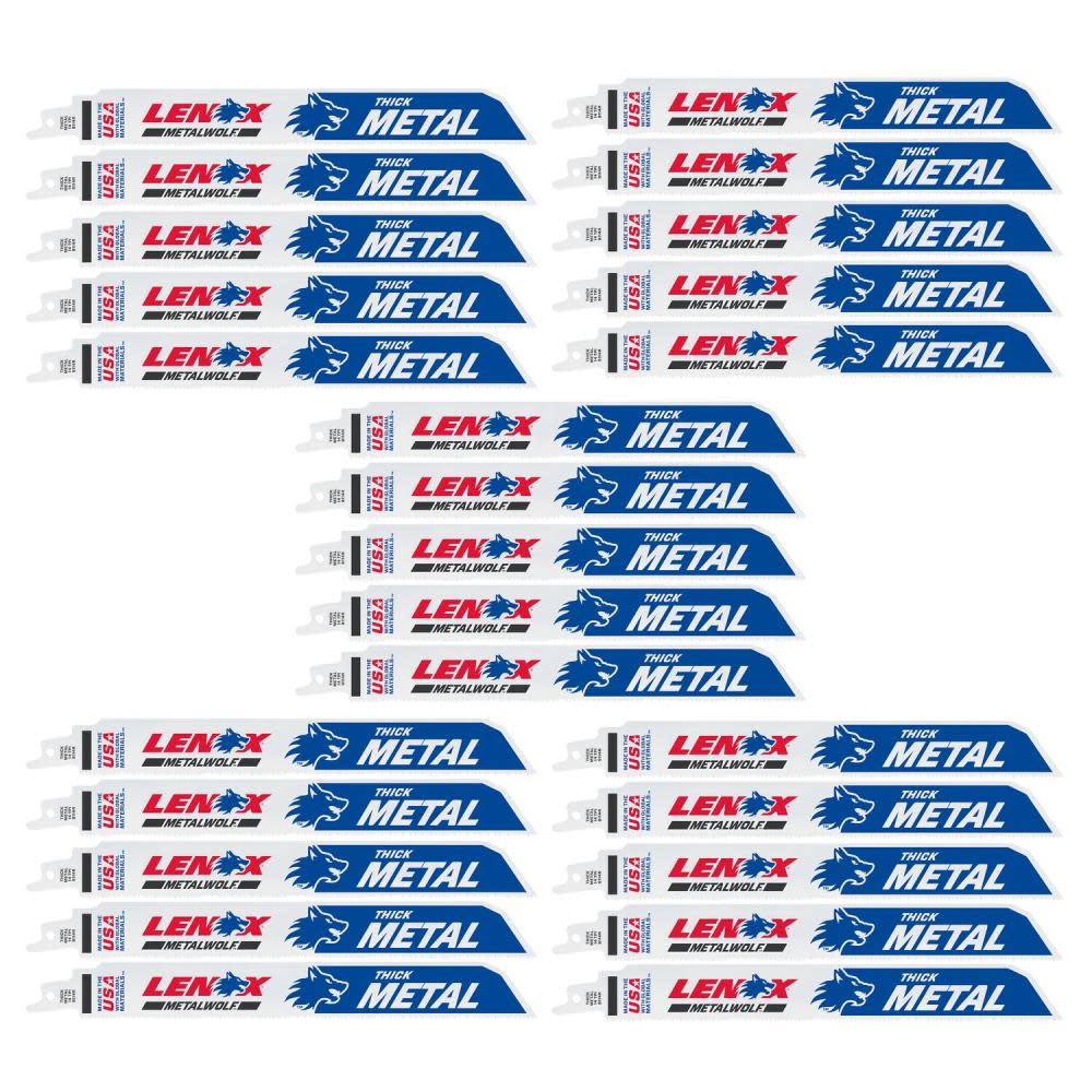Lenox Reciprocating Saw Blade B9114R 9″ X 1″ X .035″ X 14 TPI 25pk - Ascmtools