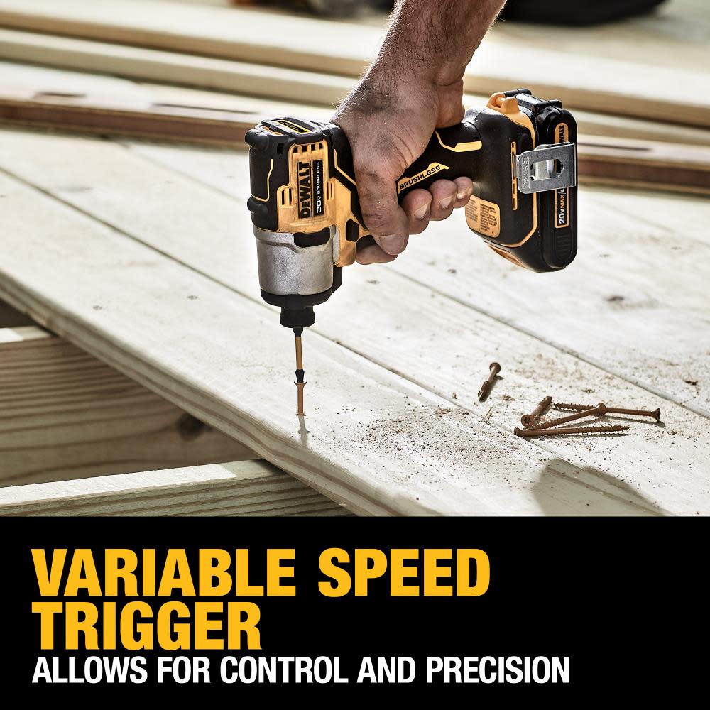 DEWALT 20V MAX 1/4″ Impact Driver Kit Brushless Cordless - Ascmtools
