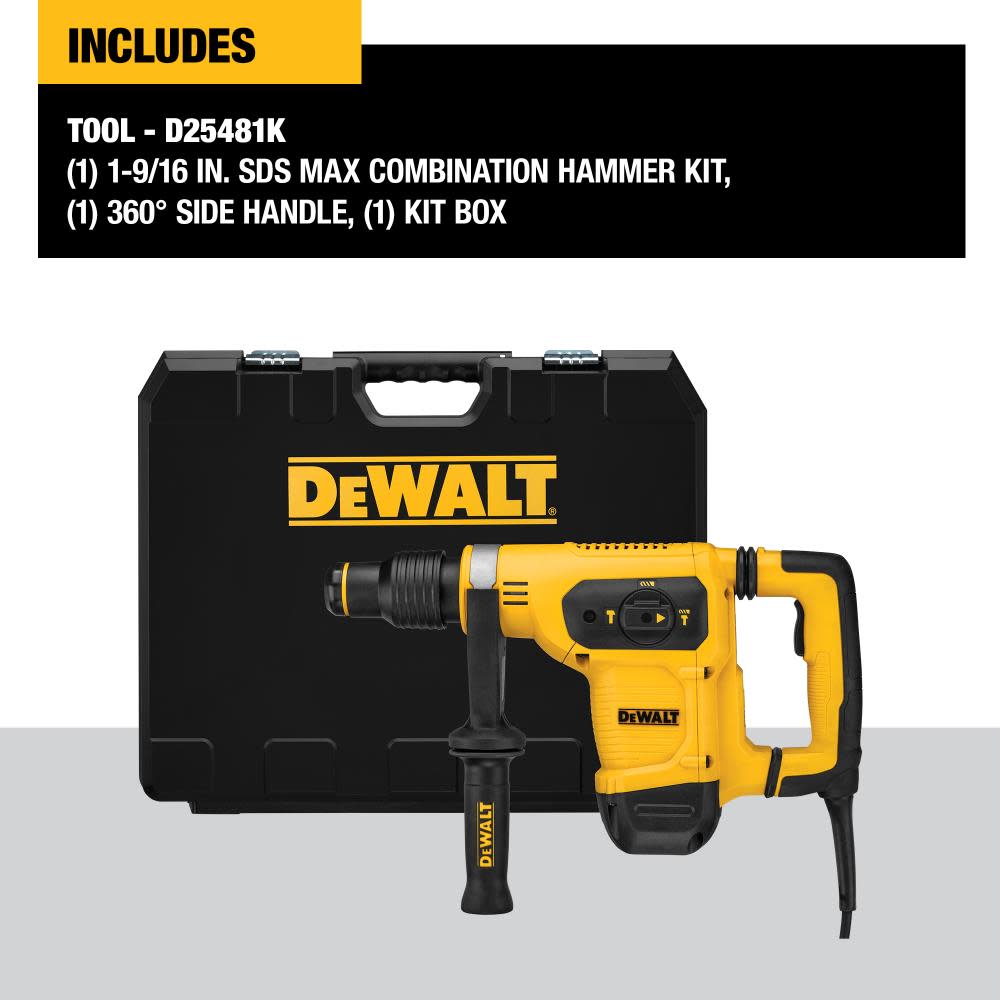 DEWALT SDS Max Combination Hammer 1 9/16″ - Ascmtools