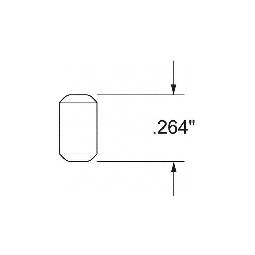 Kwikset 0.264″ Dia Metal Lock #5 Bottom Pin 100pk - Ascmtools