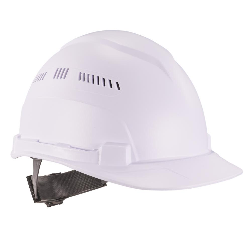 Ergodyne Skullerz 8966 White Lightweight Cap Style Hard Hat Vented Class C - Ascmtools