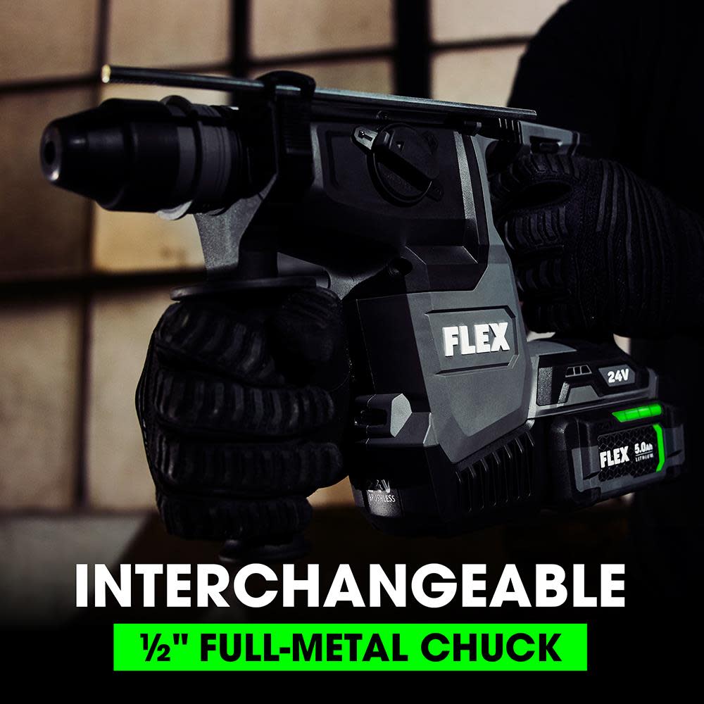 FLEX 24V 1-In. Sds Plus Rotary Hammer Tool Only - Ascmtools