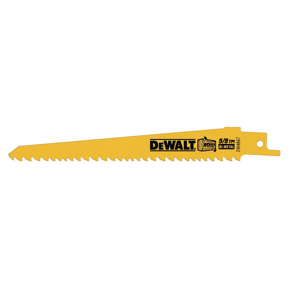 DEWALT 6 in. 5/8 TPI Taper Blades (5) - Ascmtools