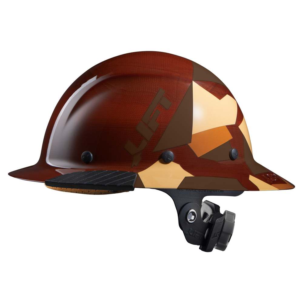 Lift Safety Hard Hat DAX FIFTY50 Desert Camo FiberResin Full Brim - Ascmtools