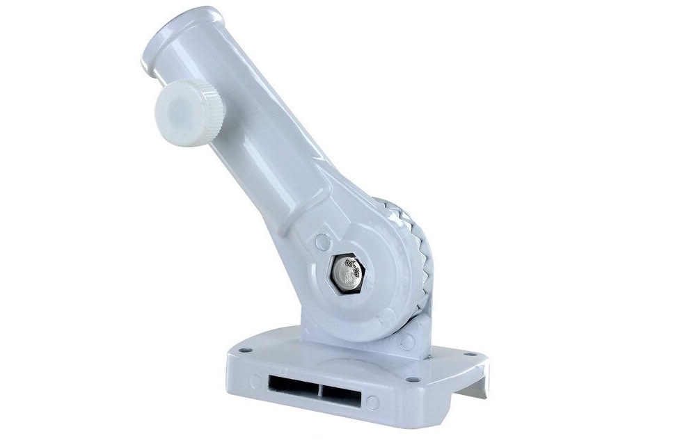 Valley Forge Flag 13-Positions Adjustable White Cast Aluminum Pole Bracket - Ascmtools