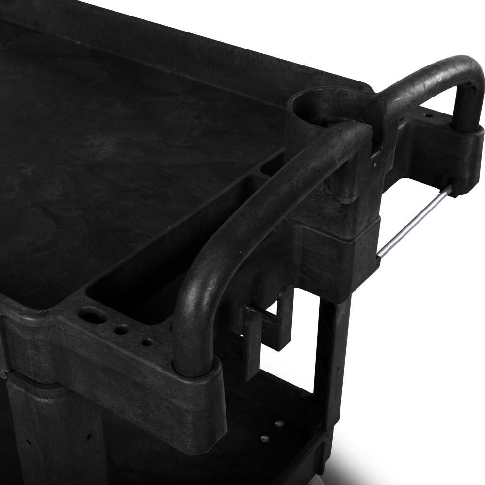 Toter Material Handling Utility Cart with Lipped Top and Ergo Handle - Ascmtools