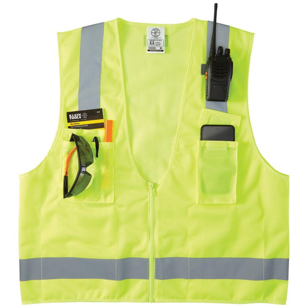 Klein Tools High-Visibility Safety Vest – XL - Ascmtools