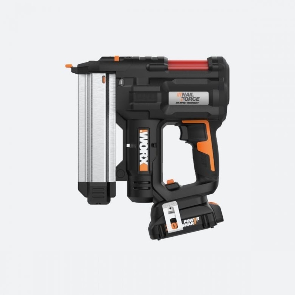 Worx 20V Power Share Cordless 18 Gauge 2 in 1 Nail and Staple Gun Kit - Ascmtools