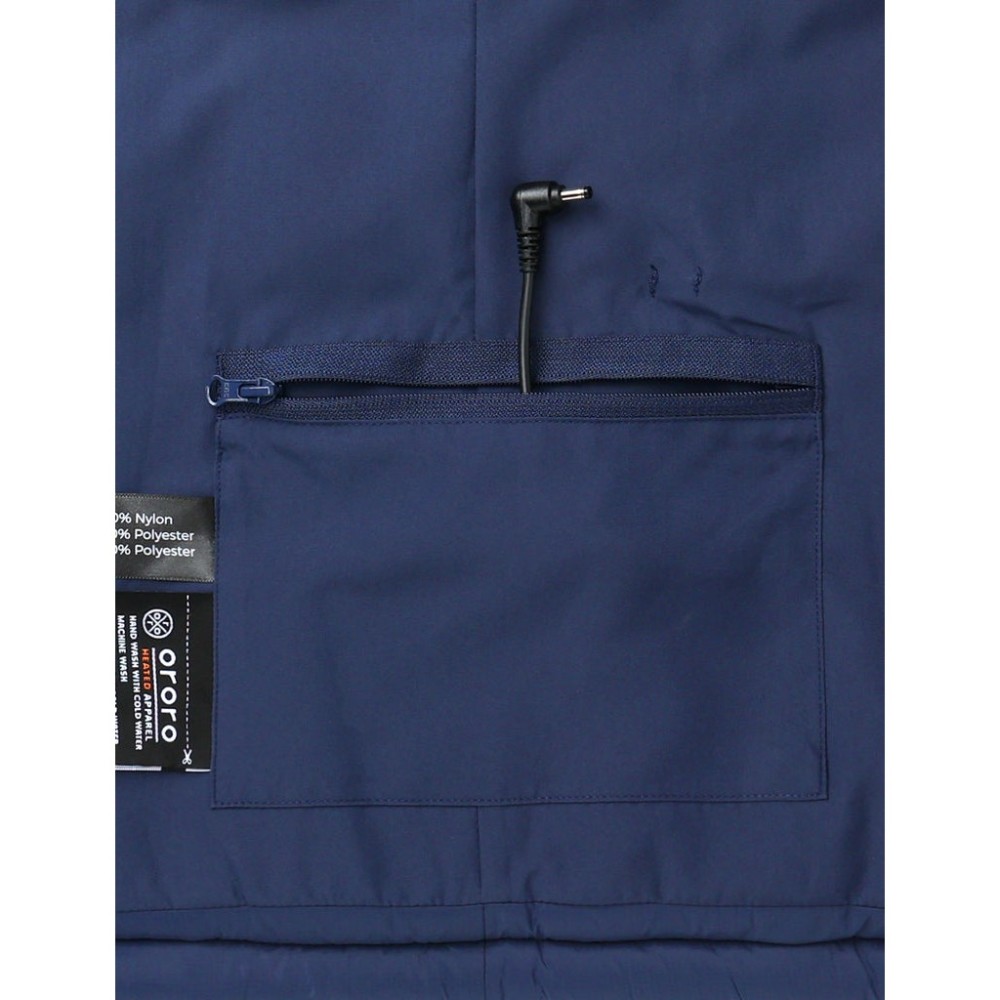 ORORO Mens Navy Blue Classic Heated Vest Kit Large - Ascmtools