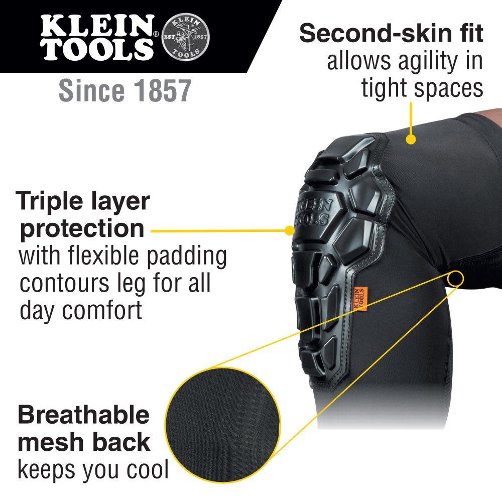 Klein Tools Heavy Duty Knee Pad Sleeves M/L - Ascmtools