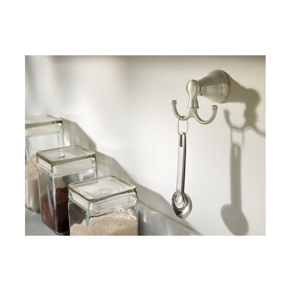Moen Banbury Collection Robe Hook Brushed Nickel - Ascmtools