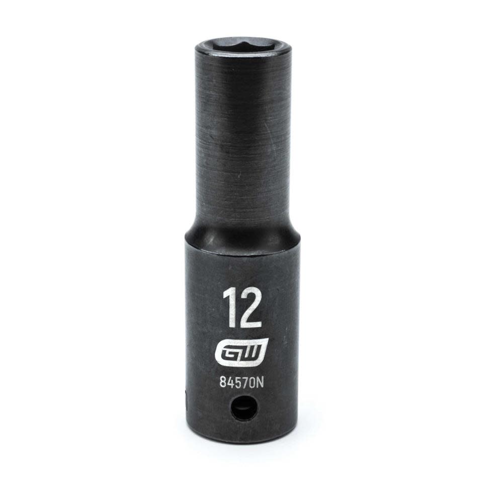 GEARWRENCH 1/2″ Drive 6 Point Deep Impact Metric Socket 12mm - Ascmtools