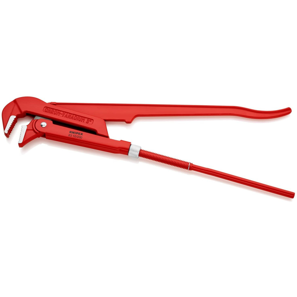 Knipex Pipe Wrench Swedish Pattern 90 Deg Angled 650 mm - Ascmtools