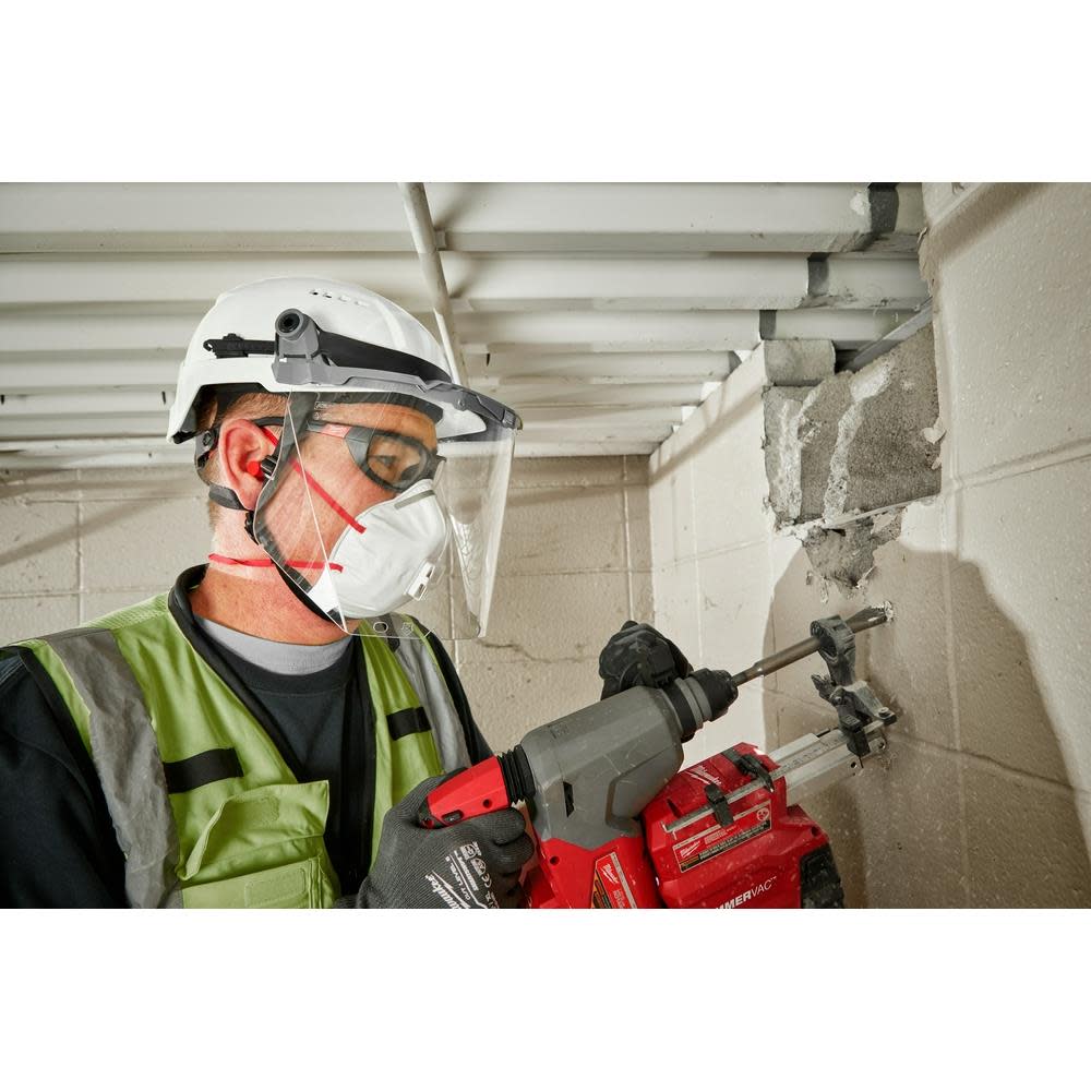 Milwaukee Gray Front Brim Vented Helmet with BOLT – Type 2 Class C - Ascmtools