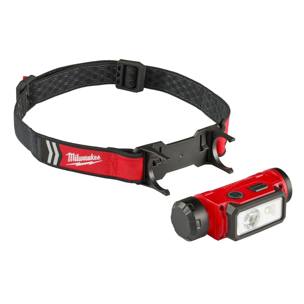Milwaukee REDLTHIUM USB Hard Hat Headlamp - Ascmtools