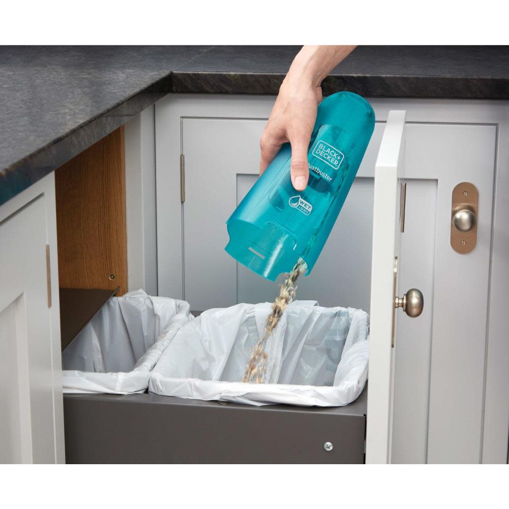 Black and Decker DUSTBUSTER QuickClean Wet/Dry Handheld Vacuum Turquoise - Ascmtools