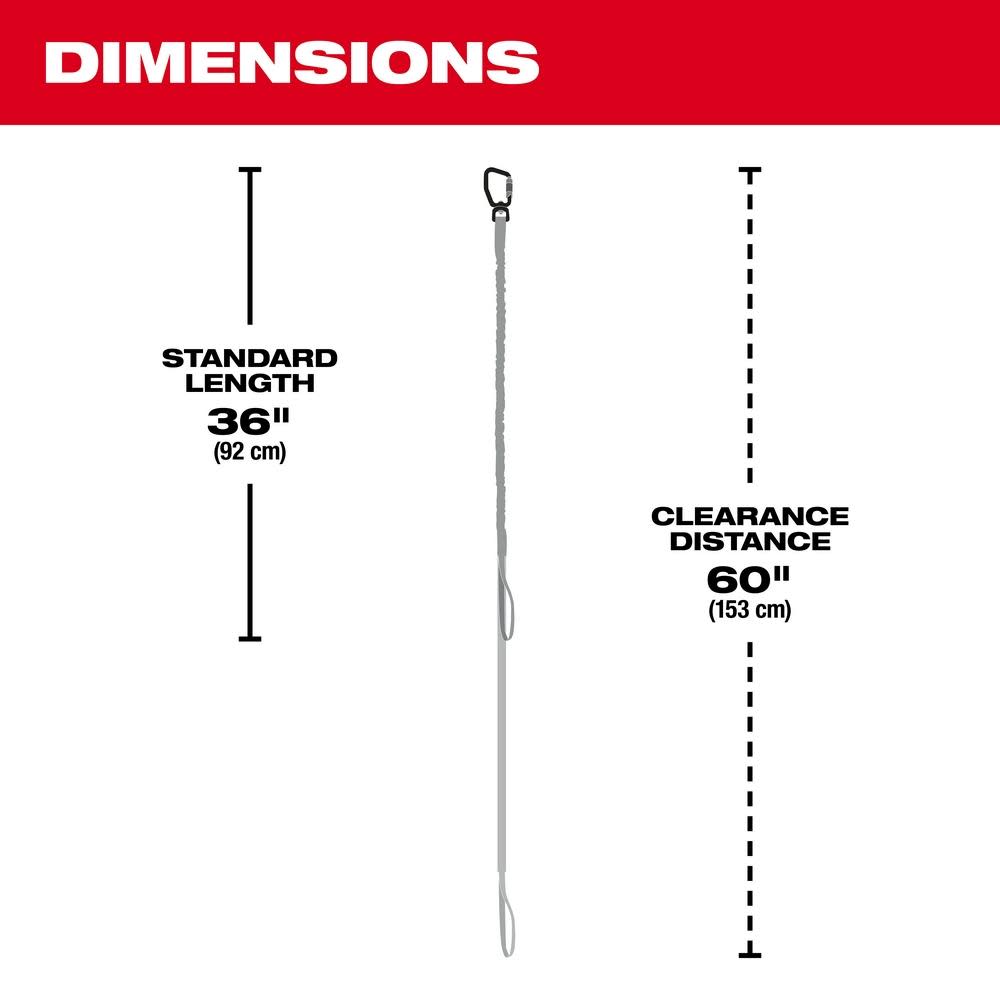 Milwaukee 35 Lb. Locking Tool Lanyard - Ascmtools