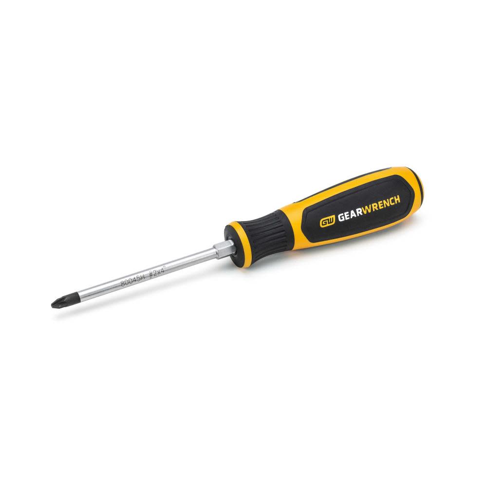 GEARWRENCH #2 x 4″ Pozidriv Dual Material Screwdriver - Ascmtools