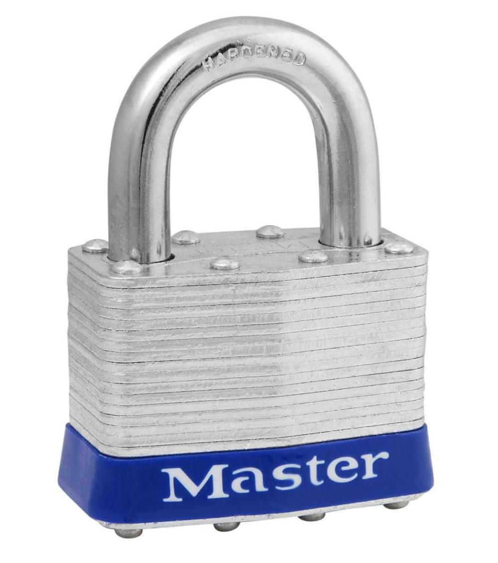 Master Lock 2 In. (51mm) Wide Laminated Steel Pin Tumbler Padlock Universal Pin – 5UP - Ascmtools