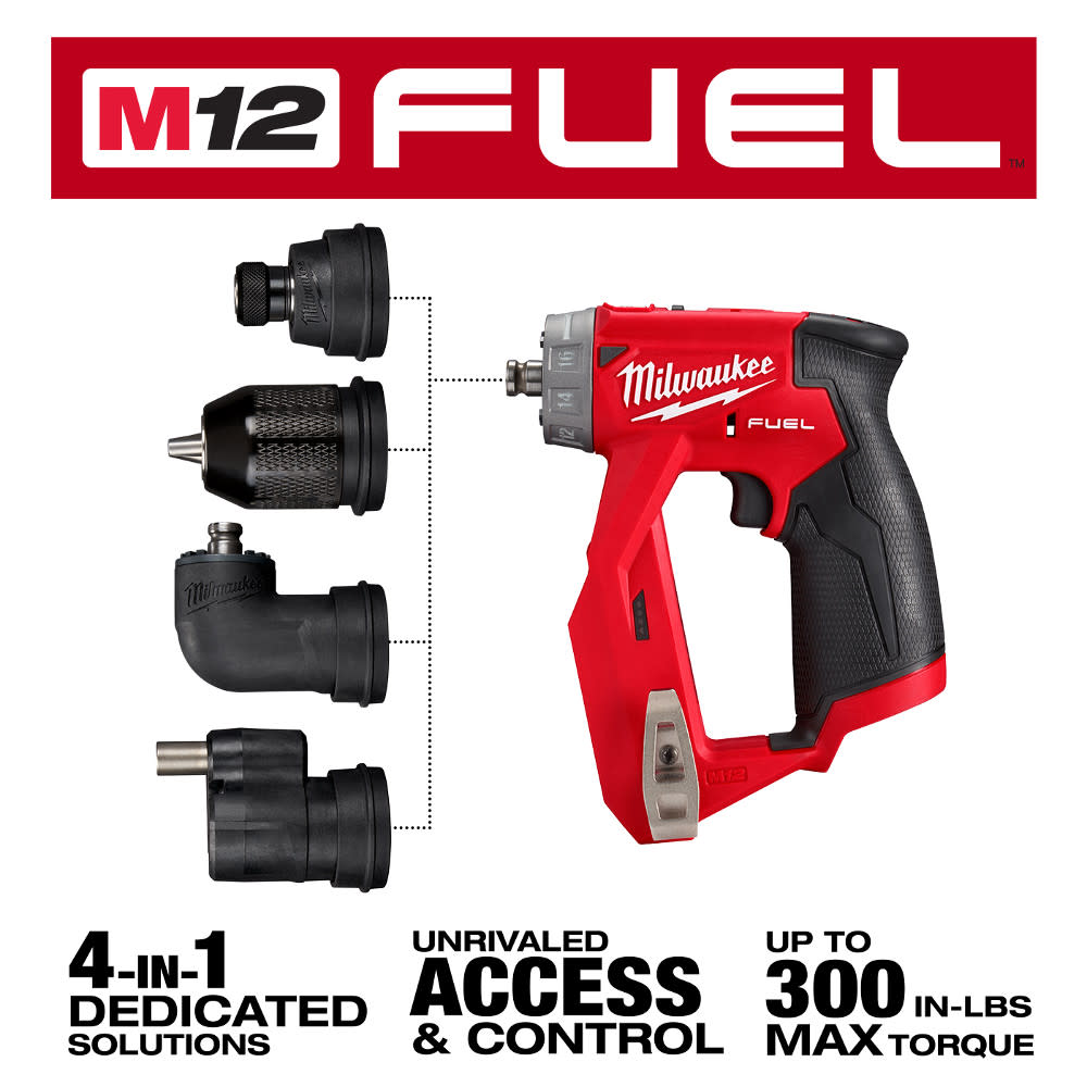 Milwaukee M12 FUEL Installation Drill/Driver Kit & Multi Tool Bundle - Ascmtools