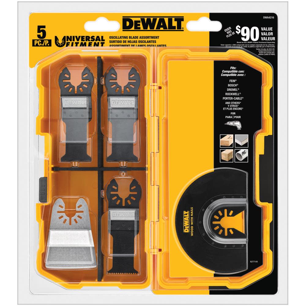 DEWALT Oscillating 5-Piece Set - Ascmtools