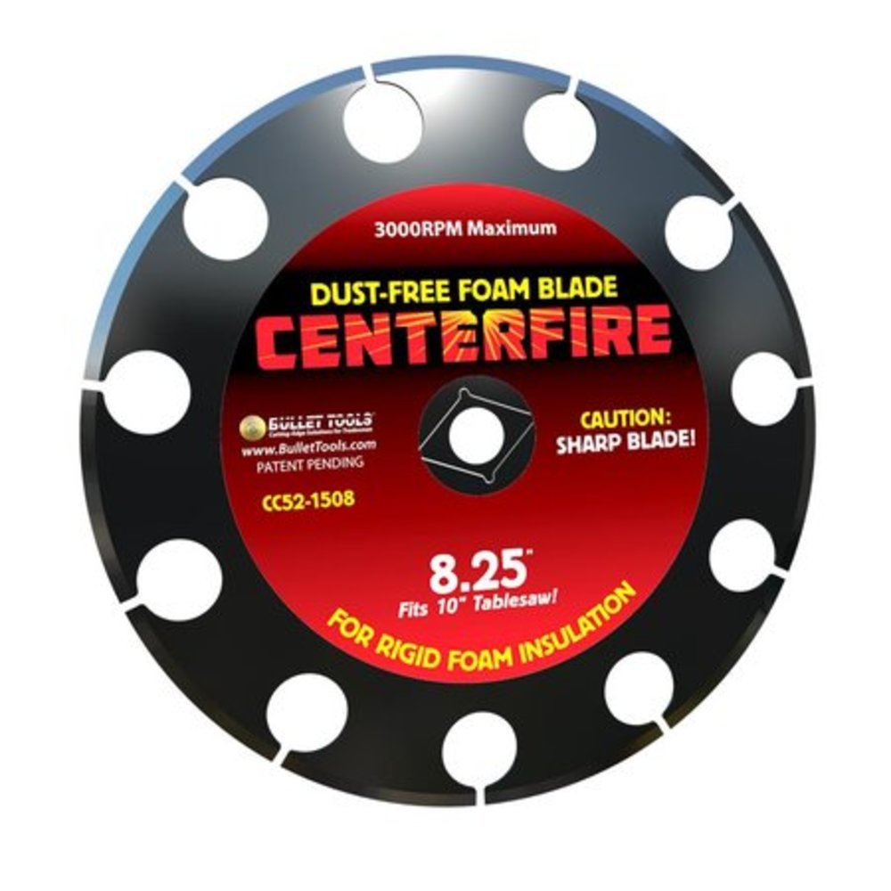 Bullet by MARSHALLTOWN 8.25 in. CenterFire Dust Free Foam Blade for Cutting EPS XPS and Poly-Iso Insulation - Ascmtools