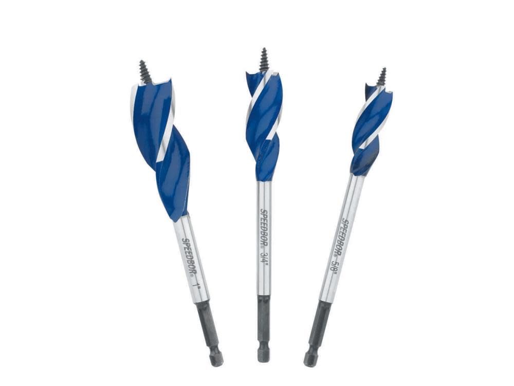 Irwin 3-Pc. SPEEDBOR MAX Flat Bit Set 5/8 In. 3/4 In. 1 In. - Ascmtools