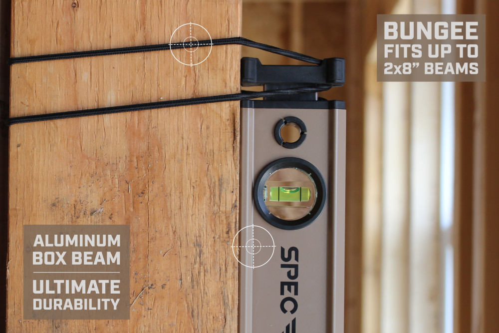 Spec Ops Tools Magnetic Box Beam Level with Bungee 24″ - Ascmtools
