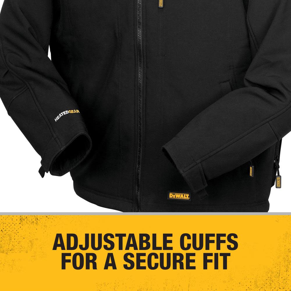 DEWALT Heated Kit Black Soft Shell Work Jacket Large - Ascmtools