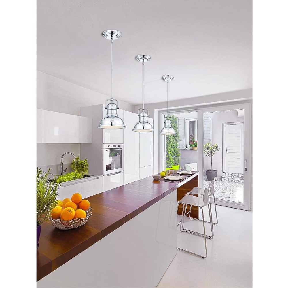 Westinghouse 9W Chrome Boswell One Light LED Indoor Pendant - Ascmtools