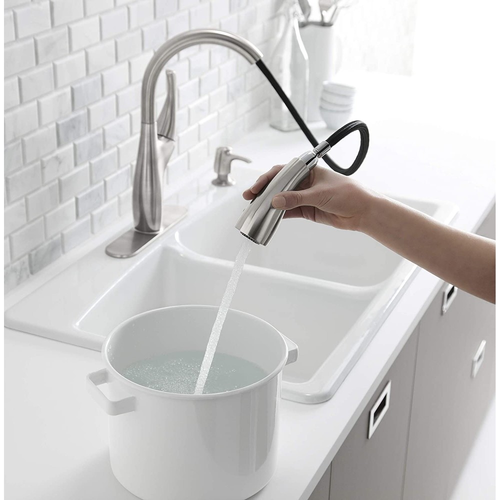 Kohler Mazz Kitchen Faucet Vibrant Stainless 1 Handle - Ascmtools