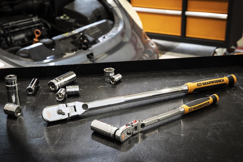 GEARWRENCH 1/4″ & 3/8″ Drive Flex Head Ratchet 2pc - Ascmtools