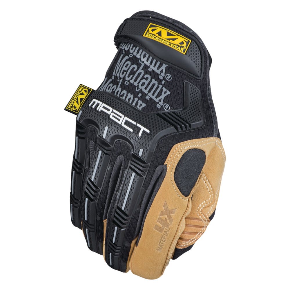 Mechanix Wear M-Pact X-Large Black Heavy Duty Leather Gloves - Ascmtools