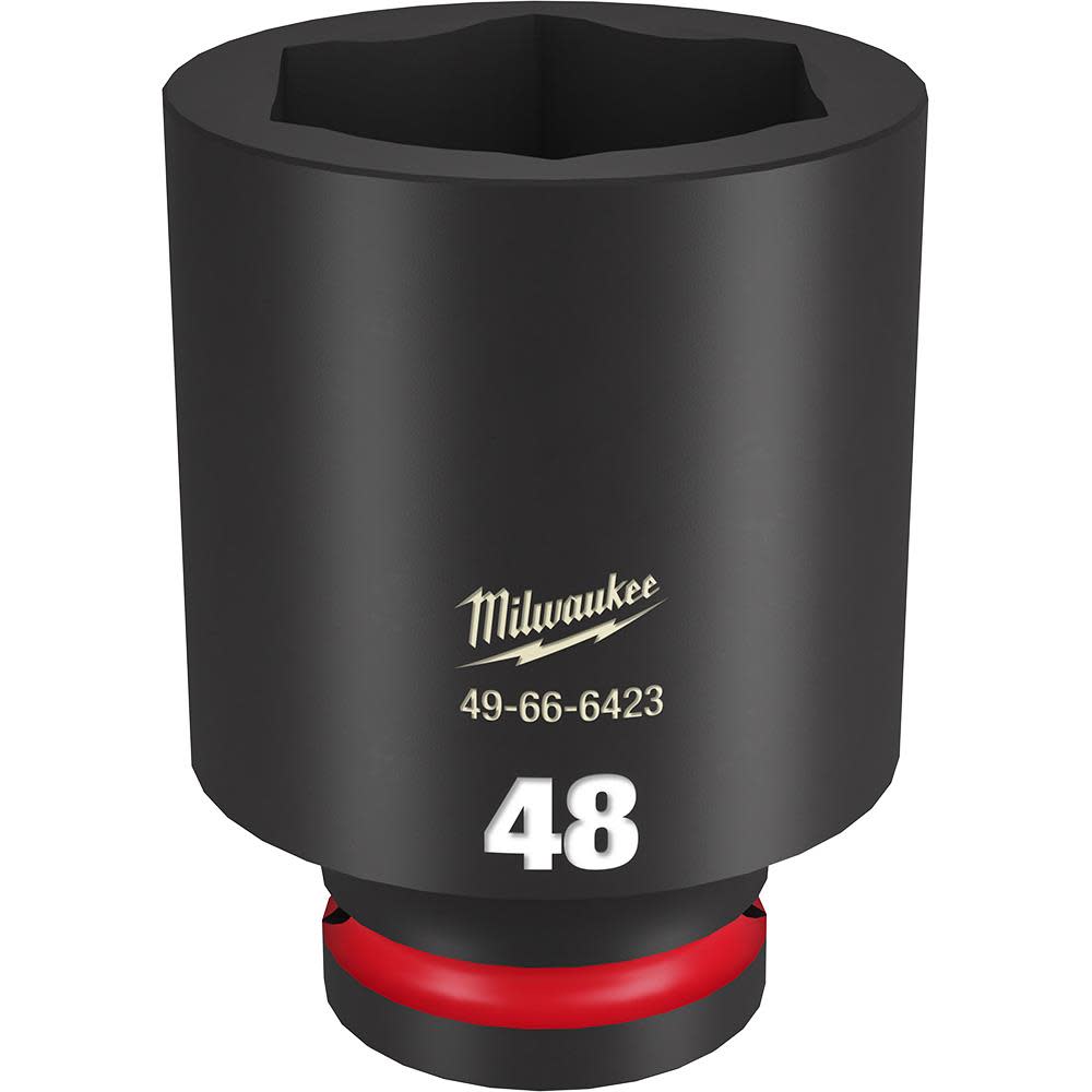 Milwaukee SHOCKWAVE Impact Duty Socket 3/4″ Drive 47MM Deep 6 Point - Ascmtools