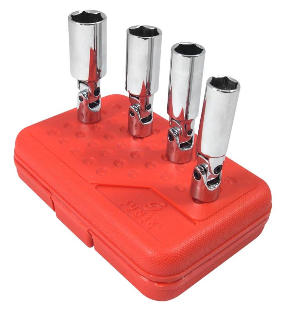 Sunex 4 pc. 3/8 In. Drive Universal Spark Plug Socket Set - Ascmtools