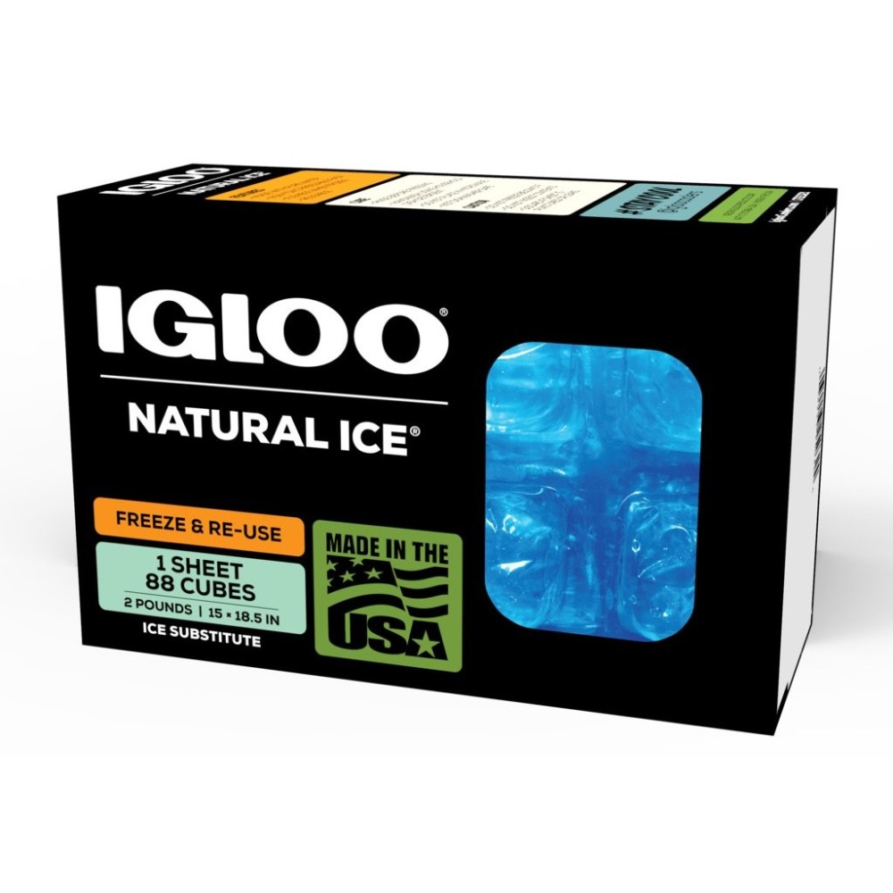 Igloo Maxcold Natural Ice Sheet Reusable Blue 88 Cube - Ascmtools
