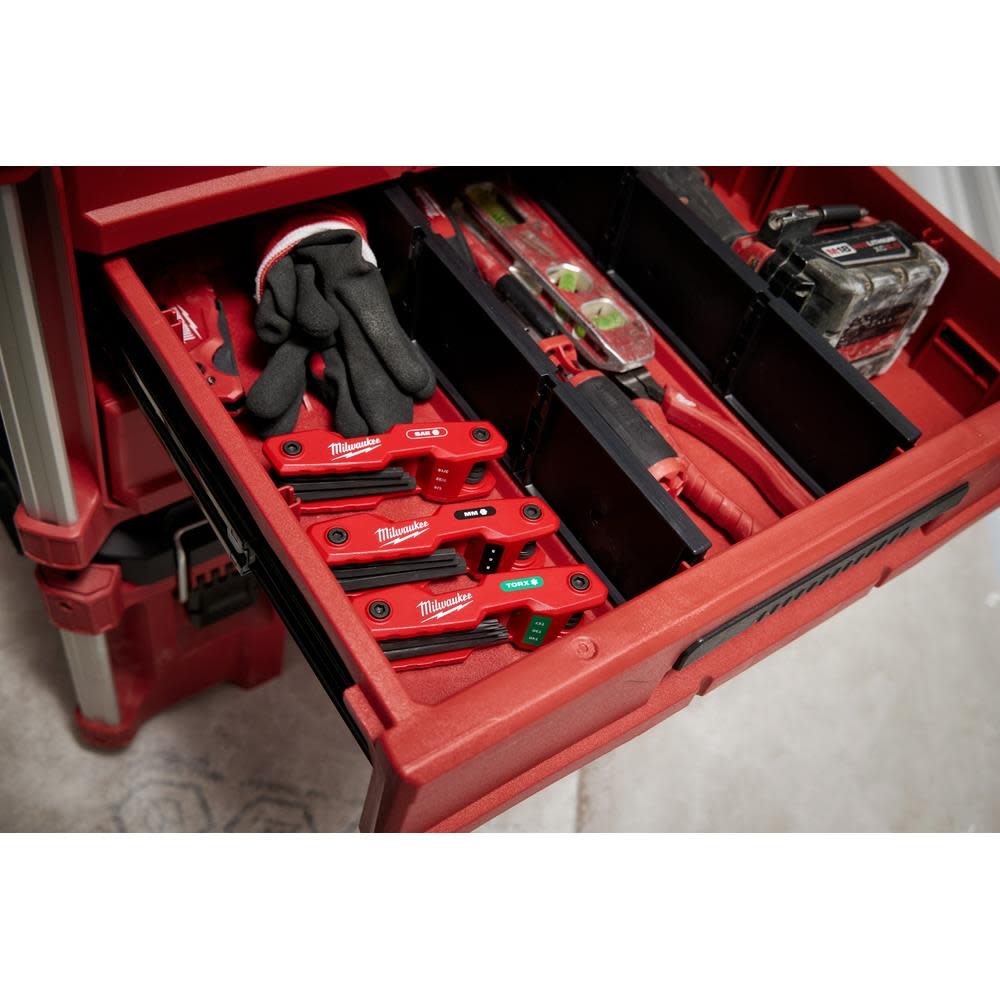 Milwaukee 17 Key Folding Hex Key Sets SAE/Metric 2pc - Ascmtools