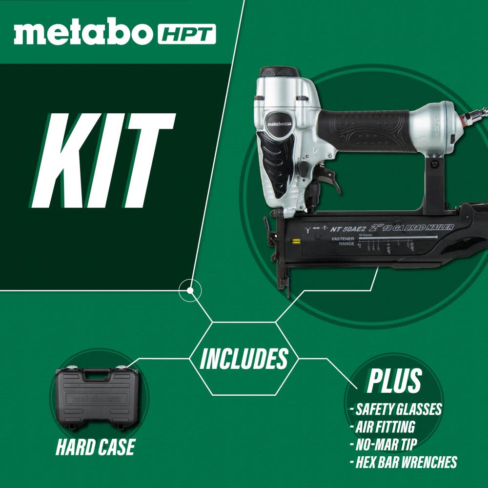 Metabo HPT 2 In. 18 Gauge Finish Nailer - Ascmtools