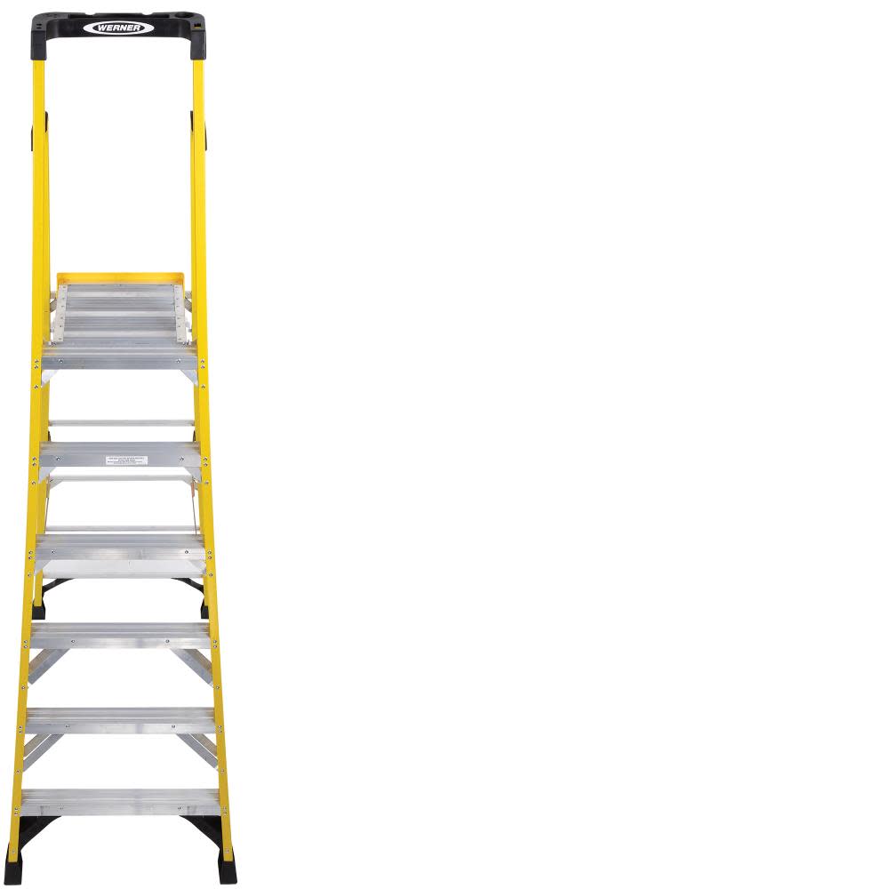 Werner Podium 6-ft Fiberglass 375-lb Type IAA Step Ladder - Ascmtools
