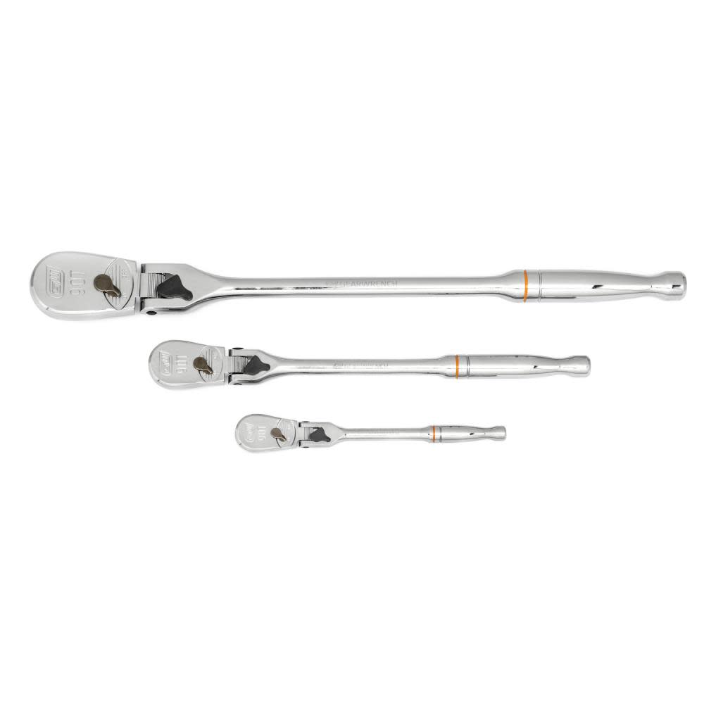 GEARWRENCH 1/4″ 3/8″ & 1/2″ Drive Teardrop Ratchet 3pc - Ascmtools