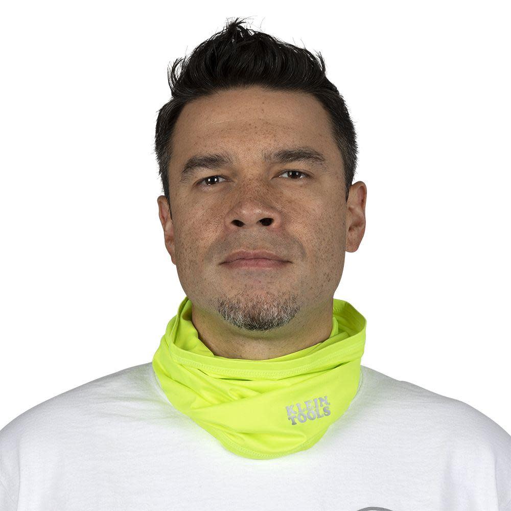 Klein Tools Cooling Neck and Face Band Hi-Viz Yellow - Ascmtools