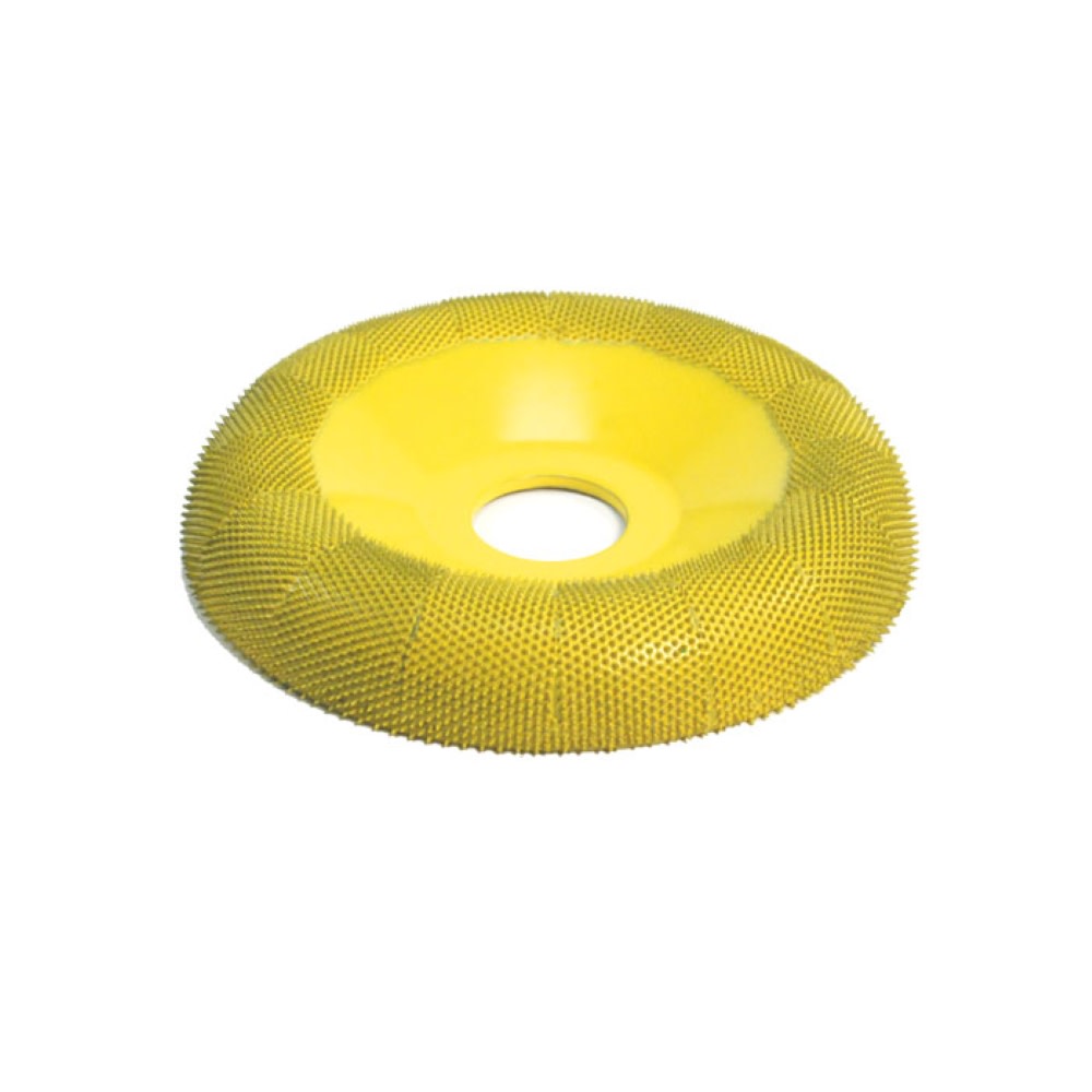Saburrtooth 4″ Donut Wheel Round Face Fine Grit 7/8″ Bore - Ascmtools
