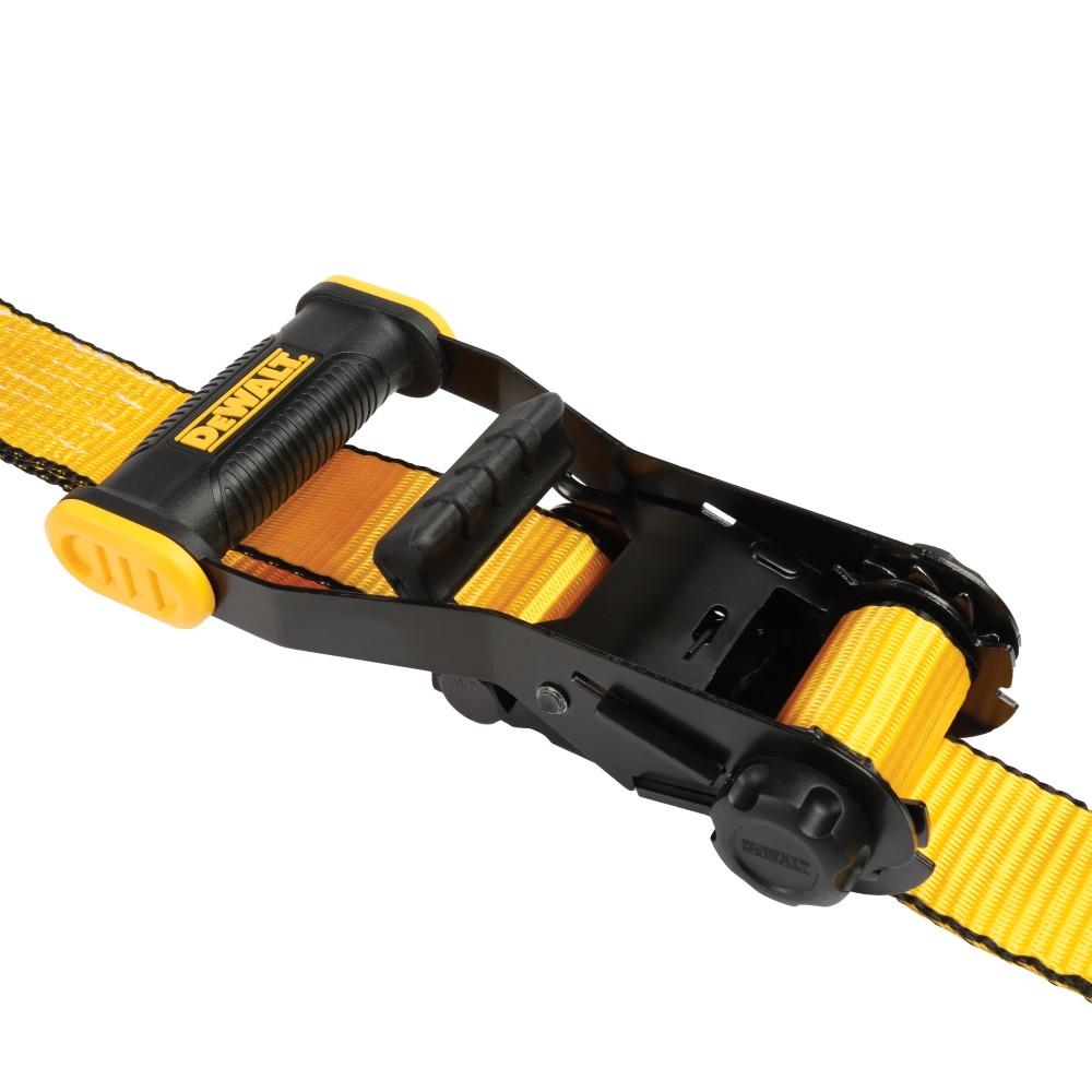 DEWALT 2″ x 27′ Ratchet Tie Down Strap Heavy Duty 10000 LB Break Strength 1pk - Ascmtools