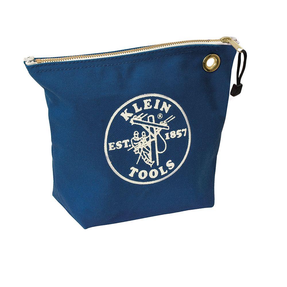 Klein Tools Canvas Zipper Bag Consumables Blue - Ascmtools