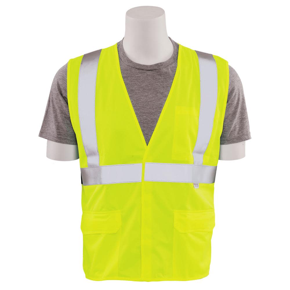 ERB Flame Resistant Lime Class 2 Vest – XL - Ascmtools