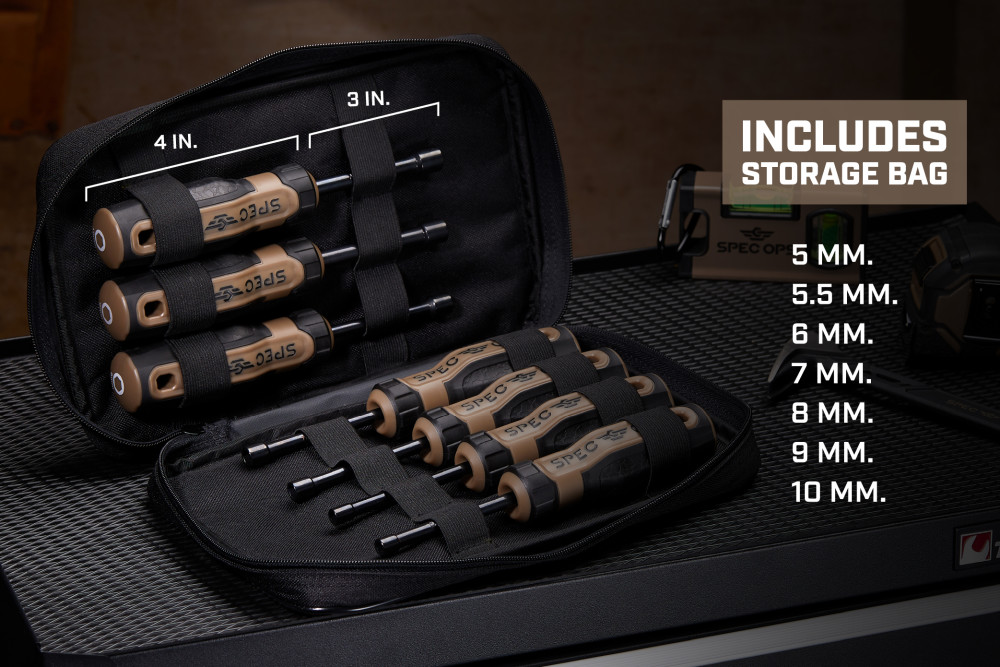 Spec Ops Nut Driver Set Metric 7pc - Ascmtools
