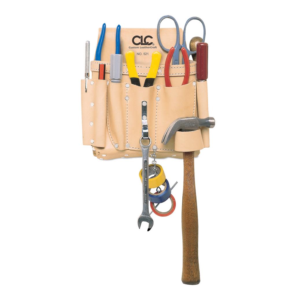 CLC 8 Pocket Electrician’s Tool Pouch - Ascmtools