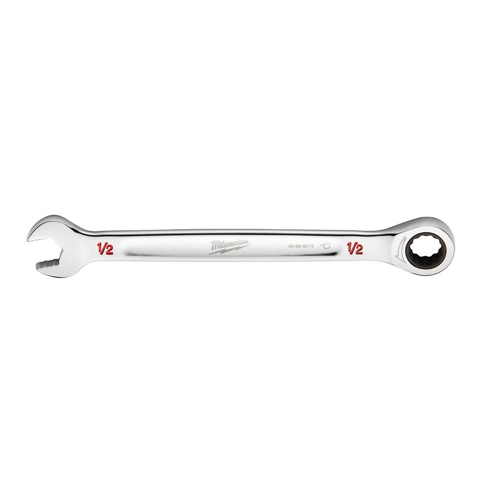 Milwaukee 1/2 in. SAE Ratcheting Combination Wrench - Ascmtools