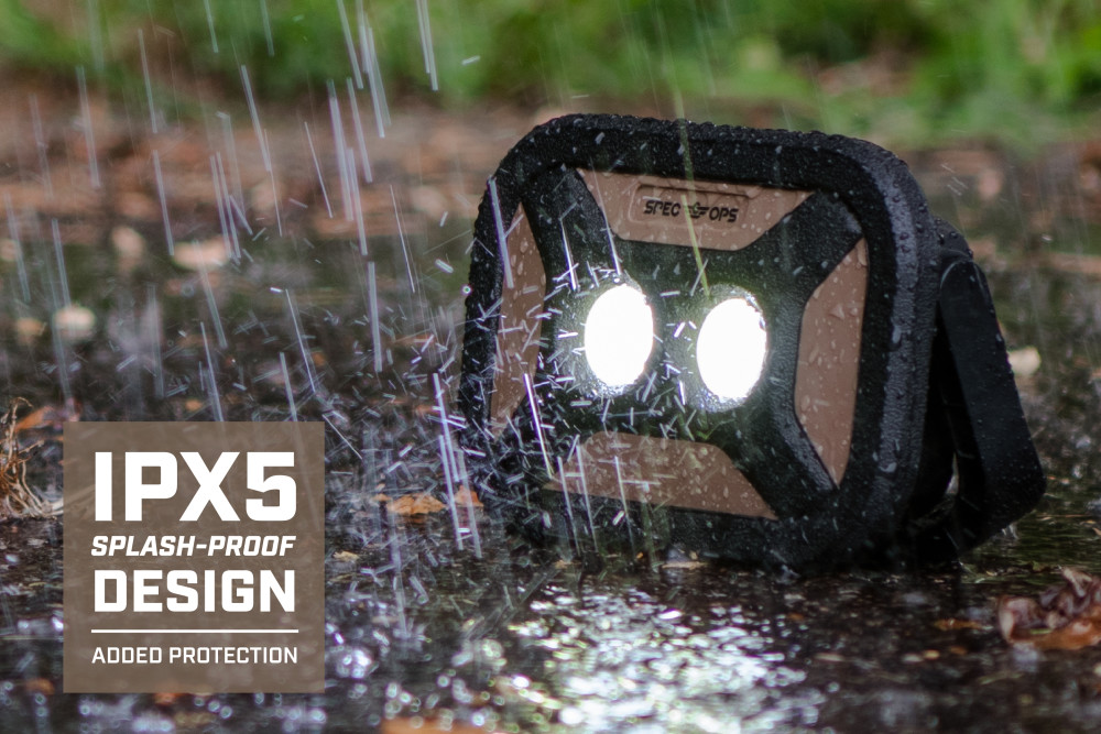 Spec Ops Rechargeable LED Work Light with Kickstand - Ascmtools