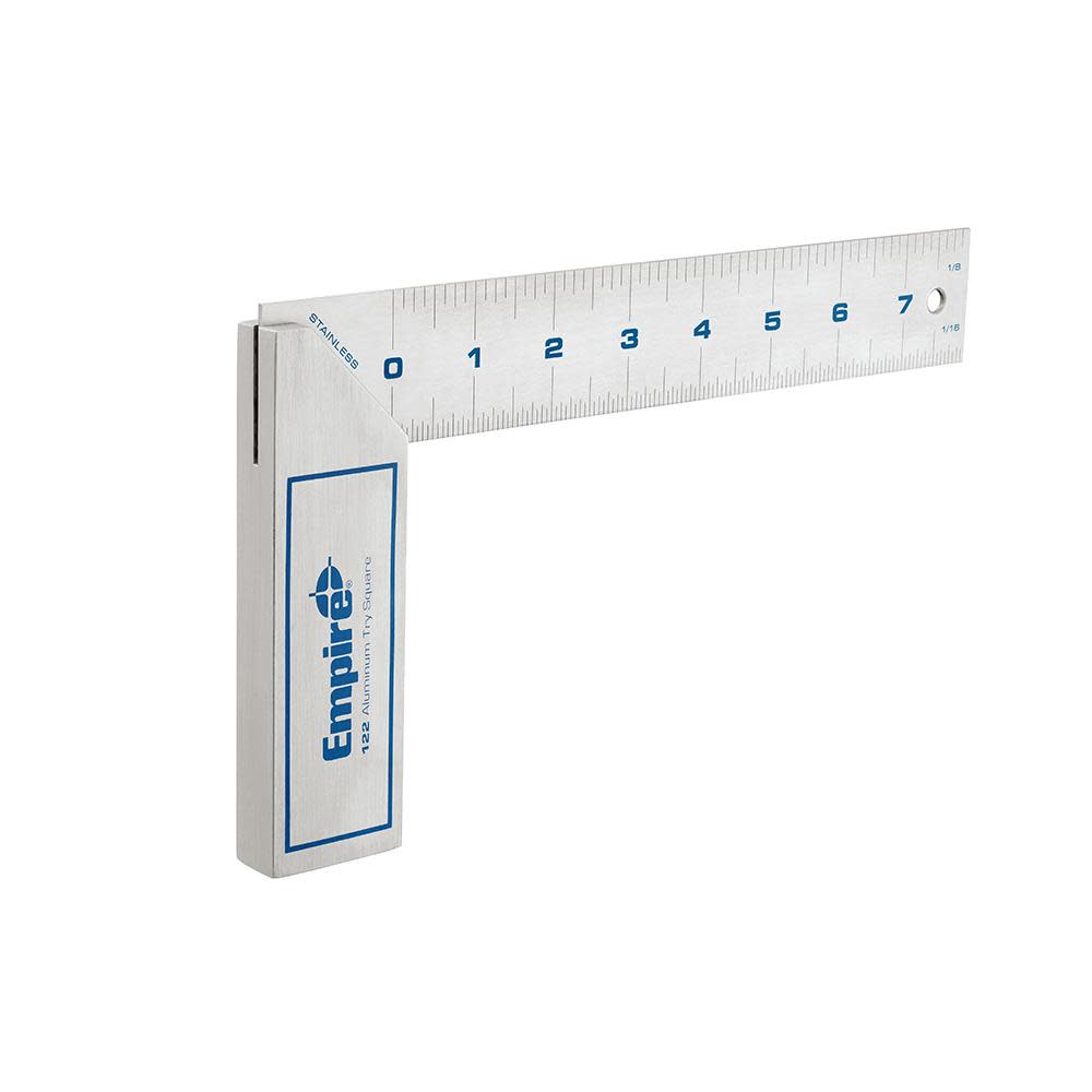 Empire Level 8 in. Heavy Duty Aluminum Try Square - Ascmtools